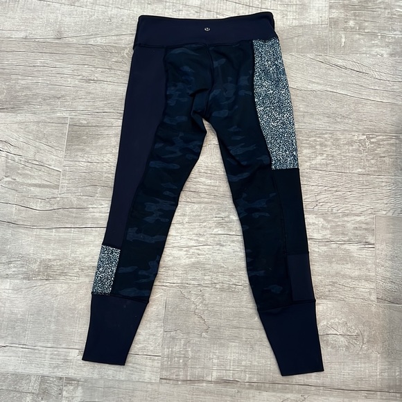 Lululemon Athletica Wunder Under Sashiko Inkwel Camo Patch Leggings Women’s Sz 6 - Picture 4 of 12